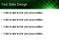 Circulary Green Bar PowerPoint Template text slide design